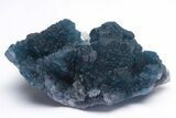 Blue, Cubic/Octahedral Fluorite on Quartz - Inner Mongolia #213852-1